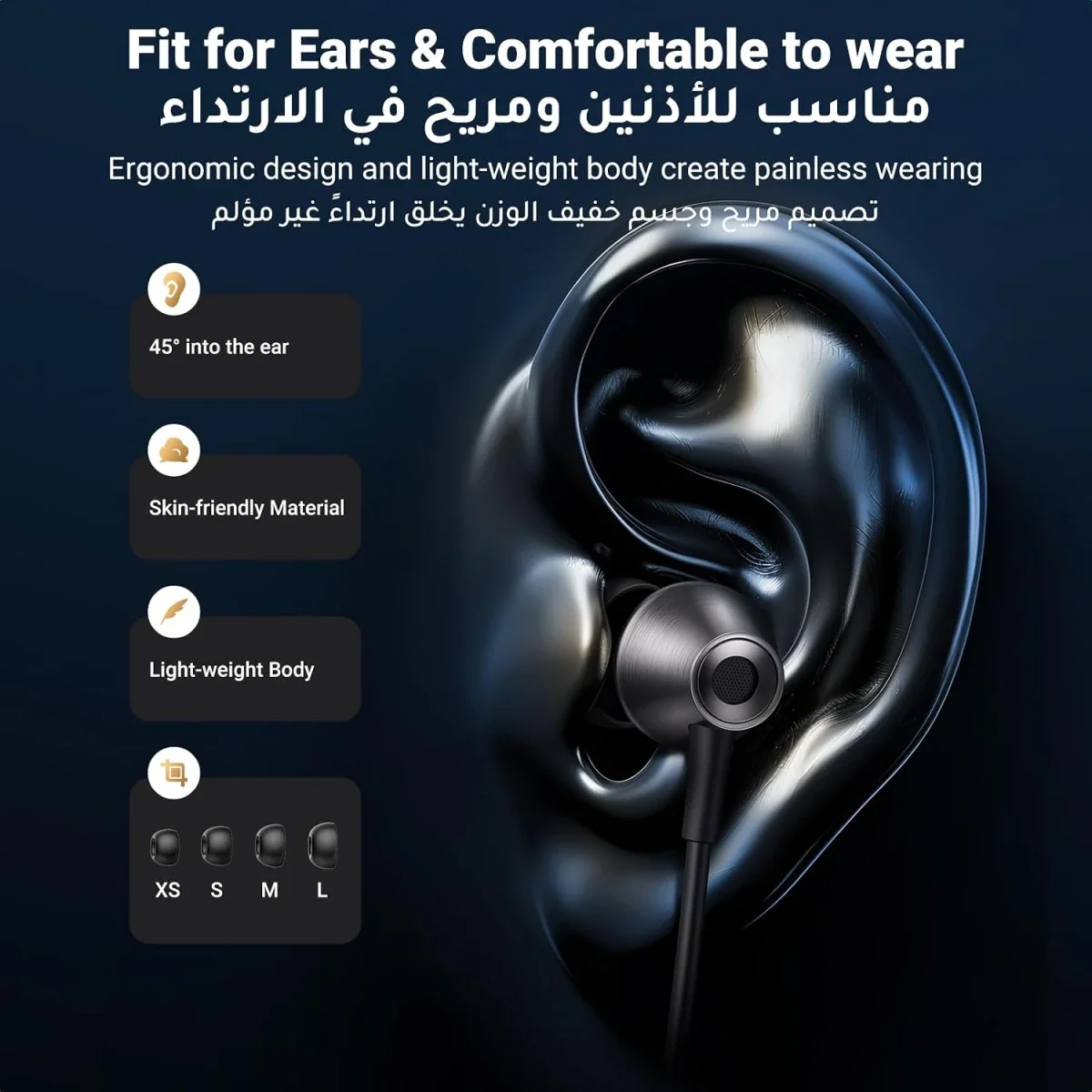 Ugreen EP105 USB-C Wired In-Ear Earphones White 35754 - Image 6