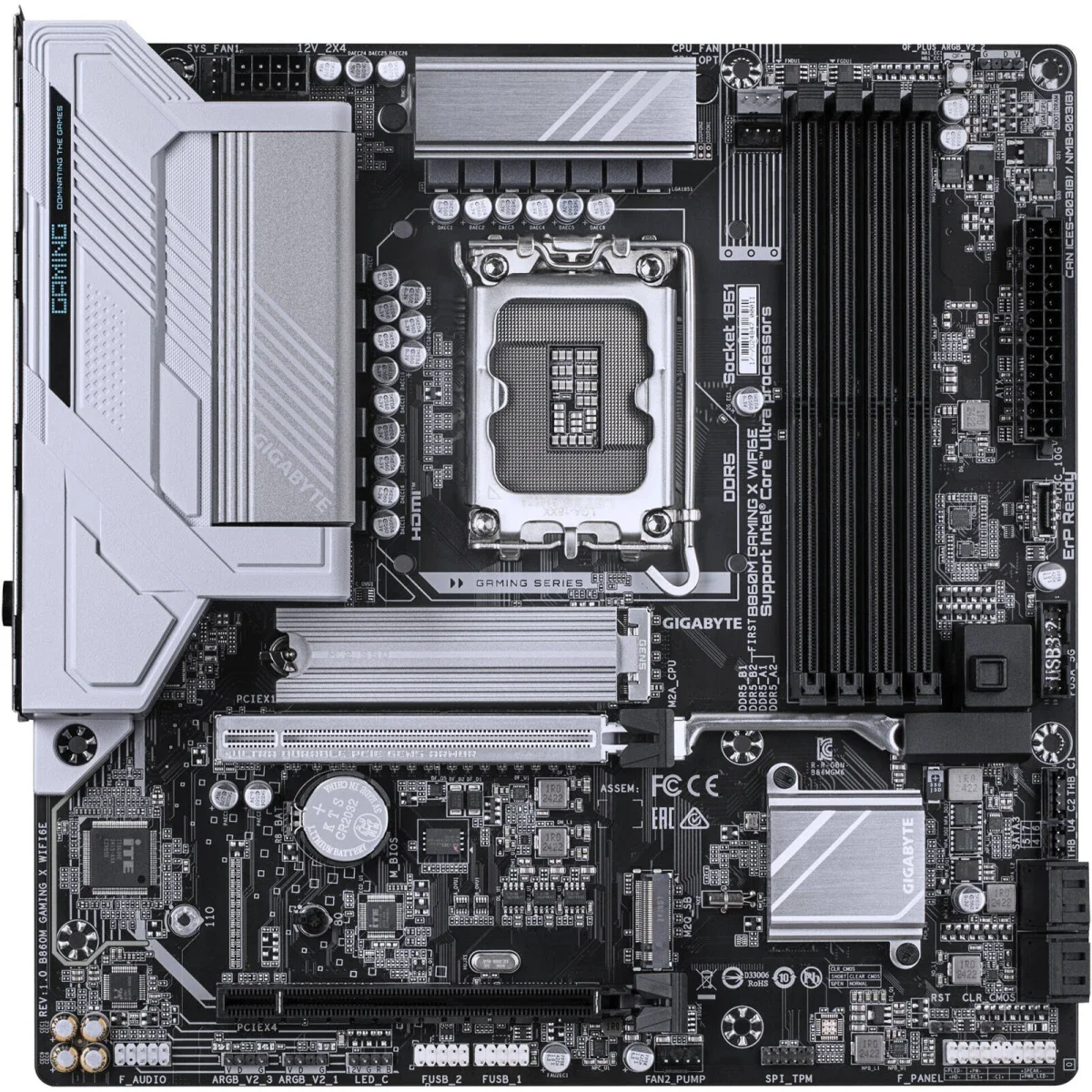 GIGABYTE B860M Gaming X WIFI6E LGA 1851 mATX Motherboard - Image 2