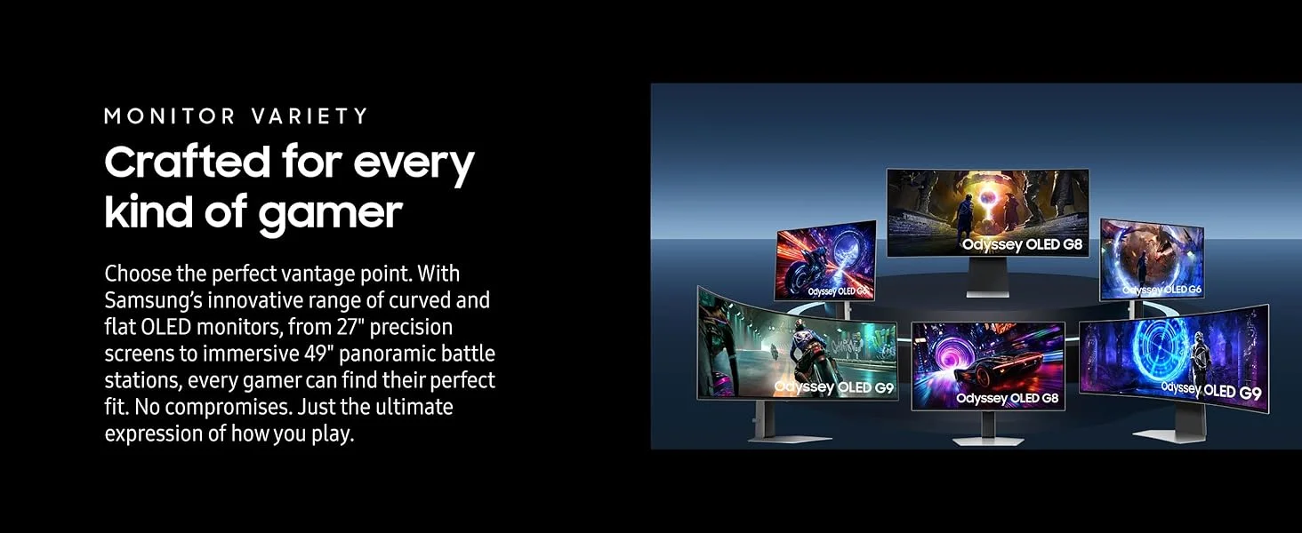 شاشة ألعاب Samsung Odyssey G5 G50SF OLED مقاس 27 إنش QHD، 180Hz، 0.03ms - Thumbnail 14