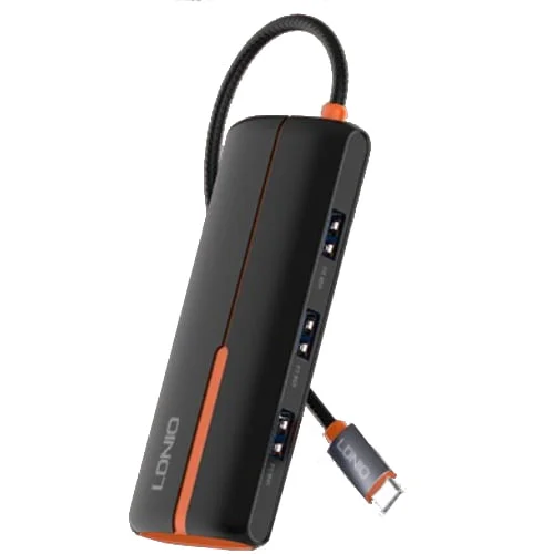محطة توصيل LDNIO DS-25U USB-C متعددة المنافذ 5 في 1