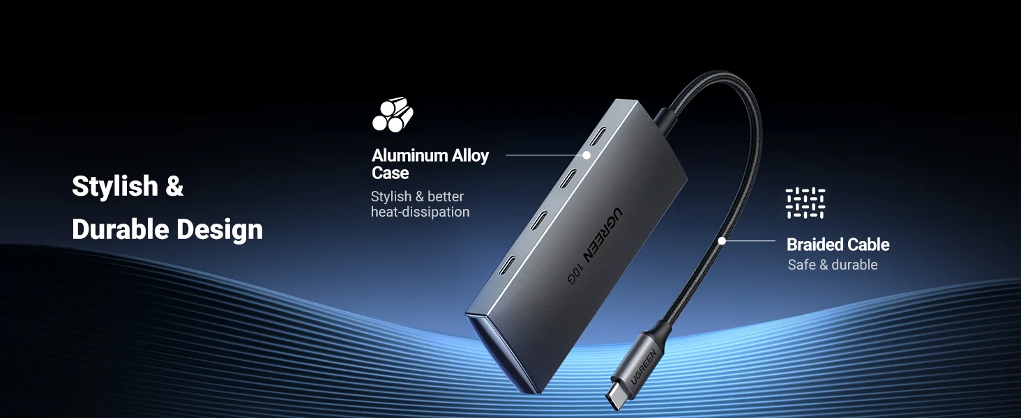 Ugreen 15651 USB-C Hub 10Gbps 4-Port USB-C 3.2 - Image 16