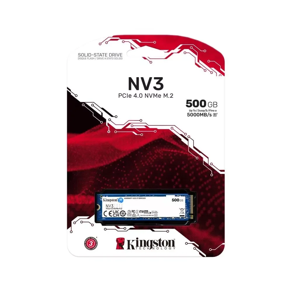 قرص SSD Kingston NV3 SNV3S/500G سعة 500GB PCIe 4.0 NVMe - Image 2