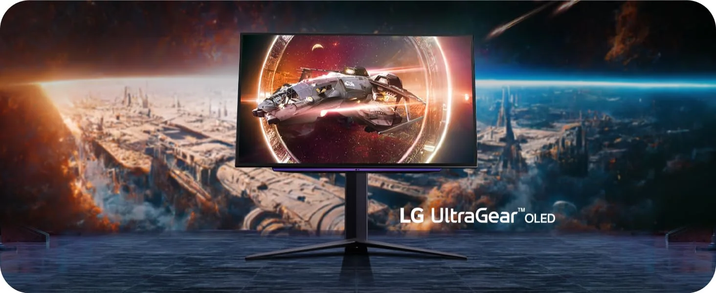 LG UltraGear 27GS95QE-B 27-Inch OLED 2K Gaming Monitor 240Hz 0.03ms HDR10 Black - Thumbnail 7