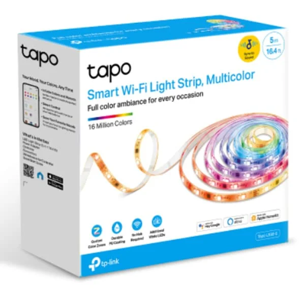 شريط اضاءه ذكي طول 5 متر Wi‑Fi متعدد الوان TP-LINK Tapo L930-5