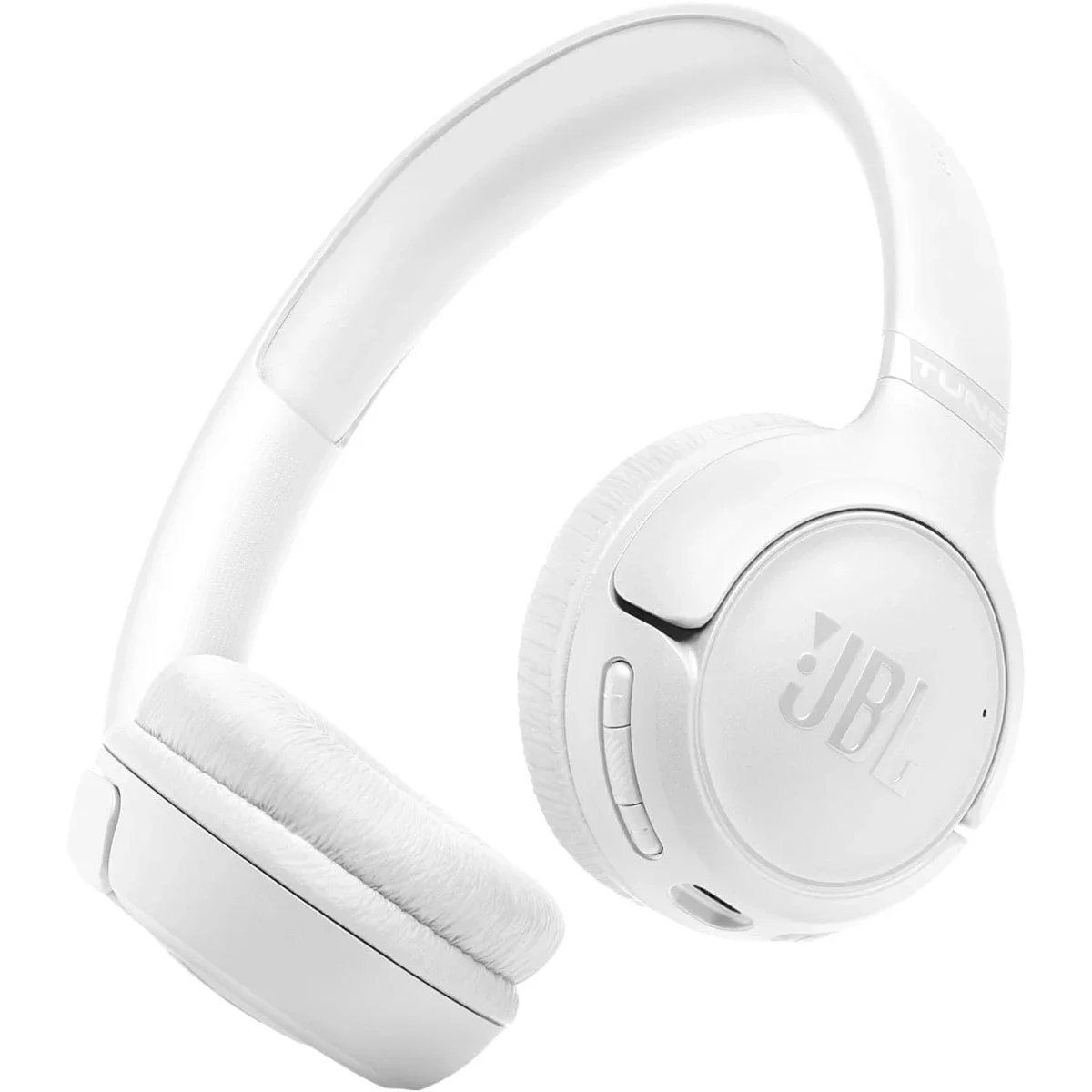 JBL Tune 530 BT Wireless On-Ear Headphones, Bluetooth 6.0, 76-Hour Battery, White