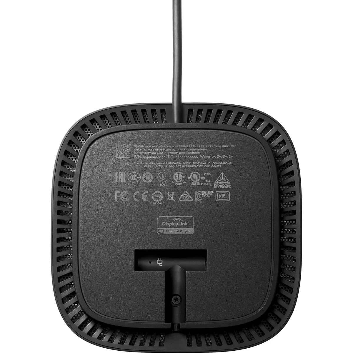 قاعدة توصيل HP USB-C Dock G5 لدعم 3 شاشات 4K وشحن 100W باللون الأسود - 5TW10AA - Image 5