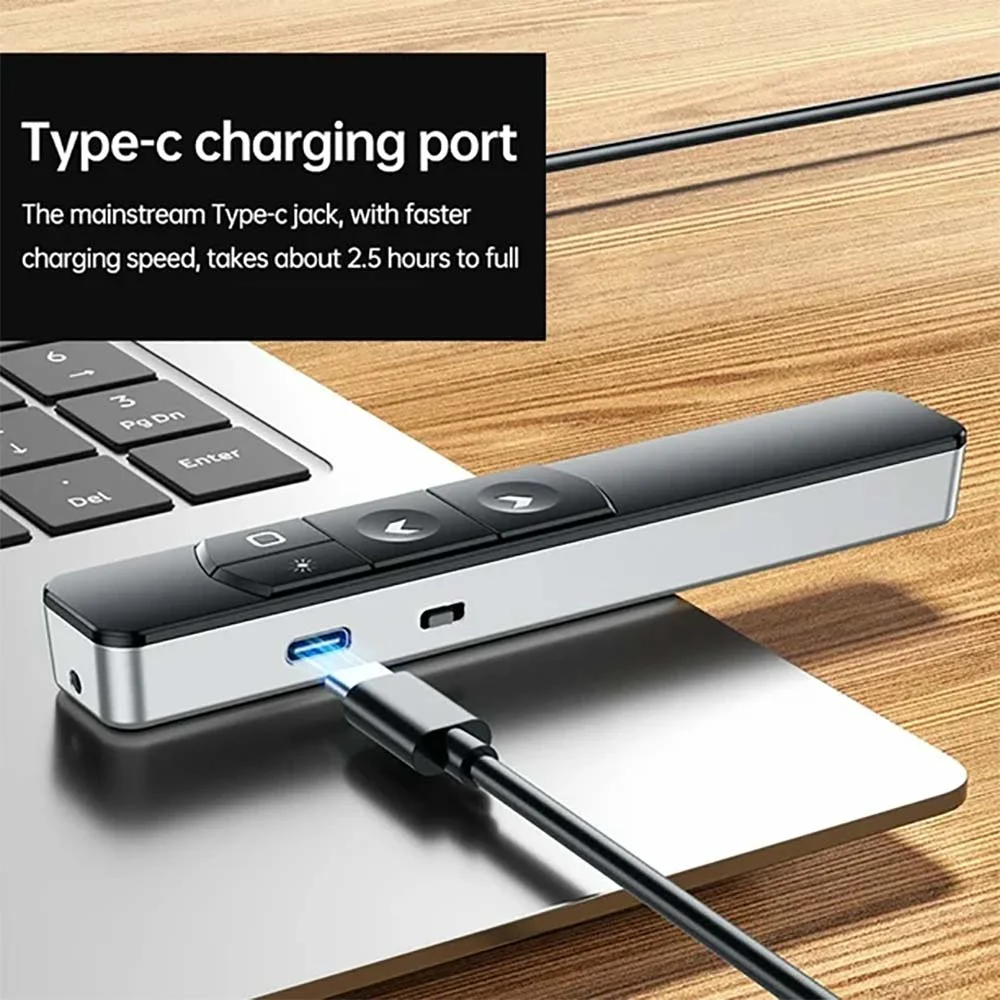مؤشر ليزر S10 قابل للشحن مع شاشة رقمية وإضاءة - Image 4