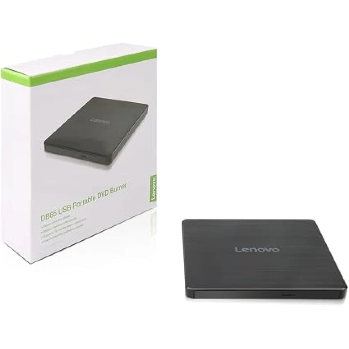 ناسخ DVD محمول فائق النحافة Lenovo DB65 عبر USB، بسرعة 24x للأقراص CD و8x لأقراص DVD-R - Image 3