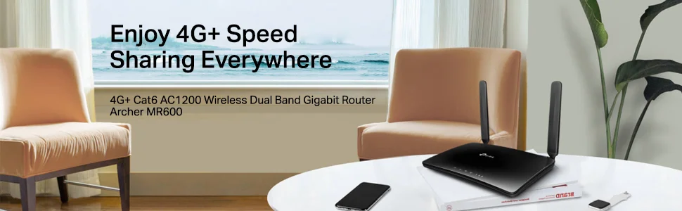 TP-LINK Archer MR600 4G+ Cat6 AC1200 Dual-Band Gigabit Router - Image 8