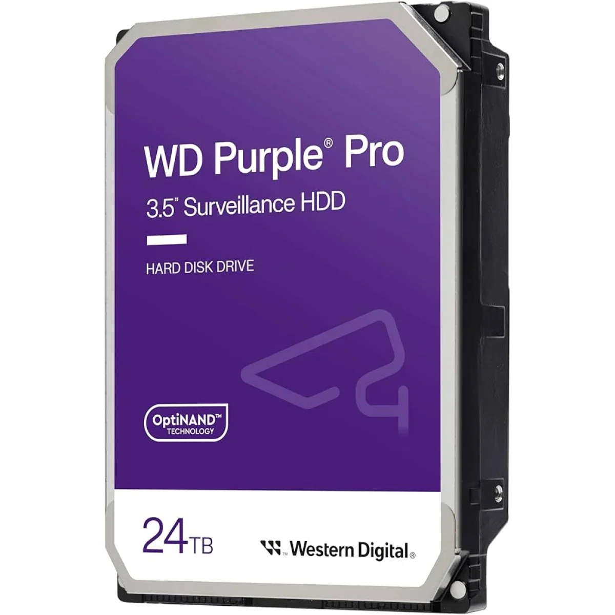 Western Digital WD Purple Pro 24TB Surveillance HDD SATA 6 Gb/s 7200 RPM 512MB Cache - Image 1