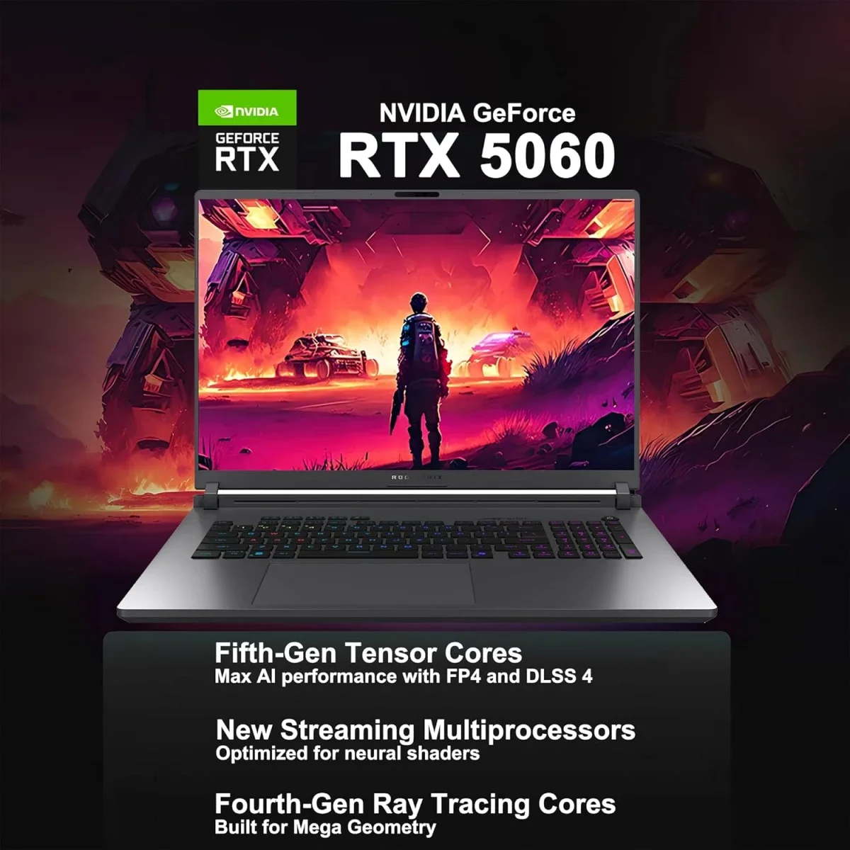 Asus ROG Strix G18 G815LR-S9194 18-Inch Gaming Laptop Core Ultra 9 275HX RTX 5070 Ti 16GB RAM 1TB SSD 240Hz Volt Green - Image 3
