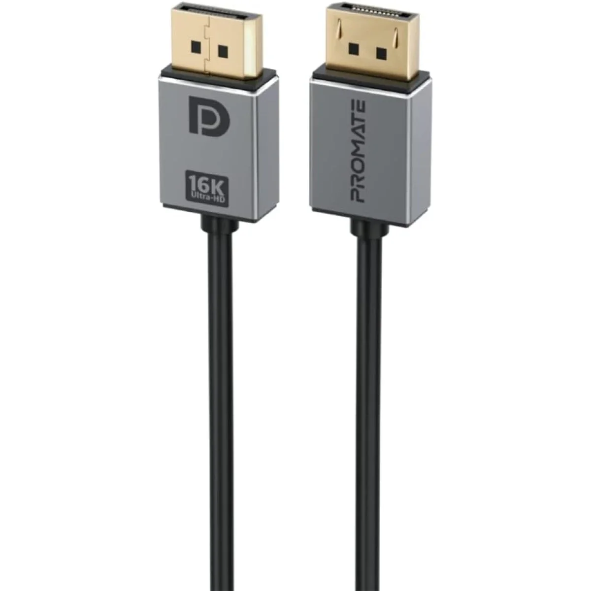 Promate DisplayPort 2.0 Cable 16K@60Hz 80Gbps 2m Black