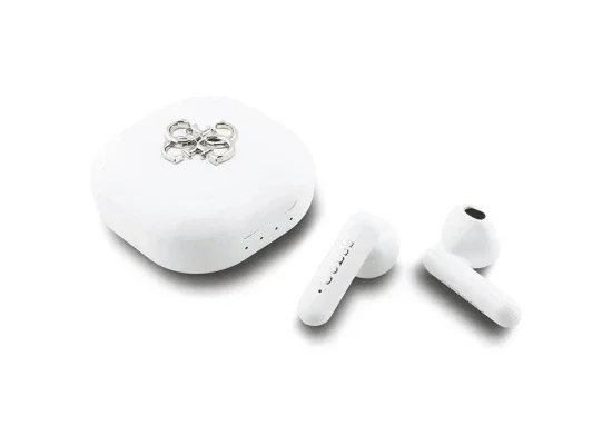 GUESS GUTWSJ7HE4GH 4G Metal Logo TWS Bluetooth Earphones with Charging Case - White - Thumbnail 7