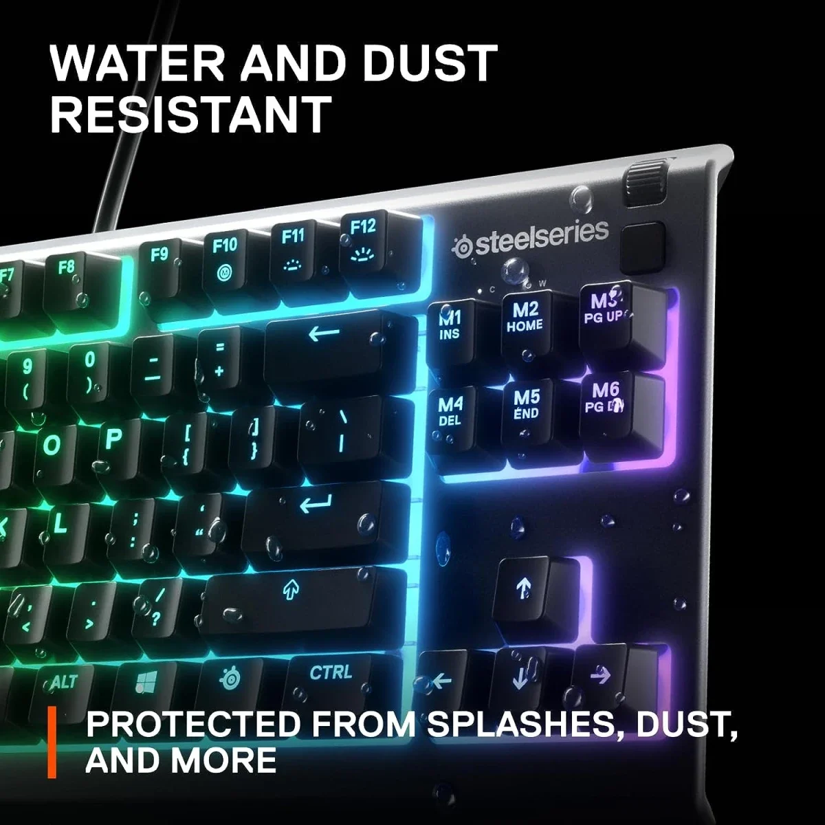 كيبورد ألعاب SteelSeries Apex 3 TKL بدون لوحة أرقام - Thumbnail 4