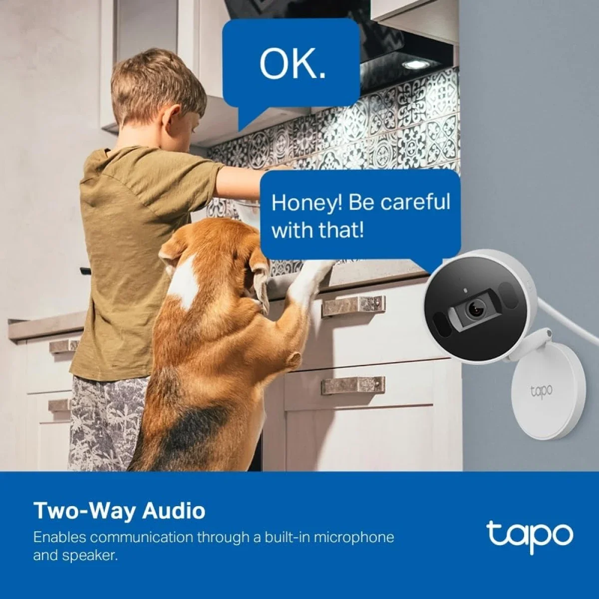 كاميرا مراقبة منزلية ذكية TP-LINK Tapo C125 بدقة 2K QHD مع زاوية 140° واتصال Wi‑Fi واكتشاف بالذكاء الاصطناعي وصوت ثنائي الاتجاه - Thumbnail 5
