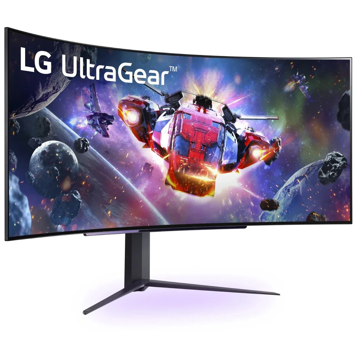 شاشة ألعاب LG 45GR95QE-B UltraGear OLED منحنية 45 إنش، 240 هرتز، 0.03 مللي ثانية