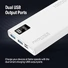 Promate Bolt-10Pro 10000mAh Ultra-Slim 10W Power Bank with USB-C and Dual USB - White - Thumbnail 12