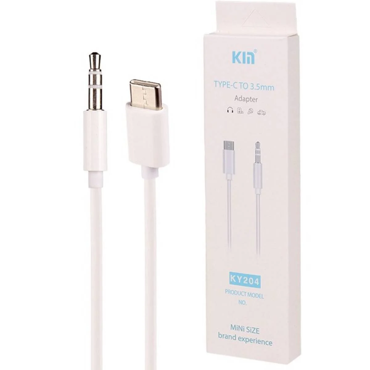 كيبل صوت Kin KY204 من Type-C إلى AUX بطول 1 متر
