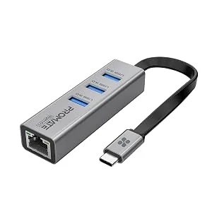 محول هاب USB-C إلى إيثرنت جيجابت Promate GigaHub-C مع 3 منافذ USB 3.0 - Image 8