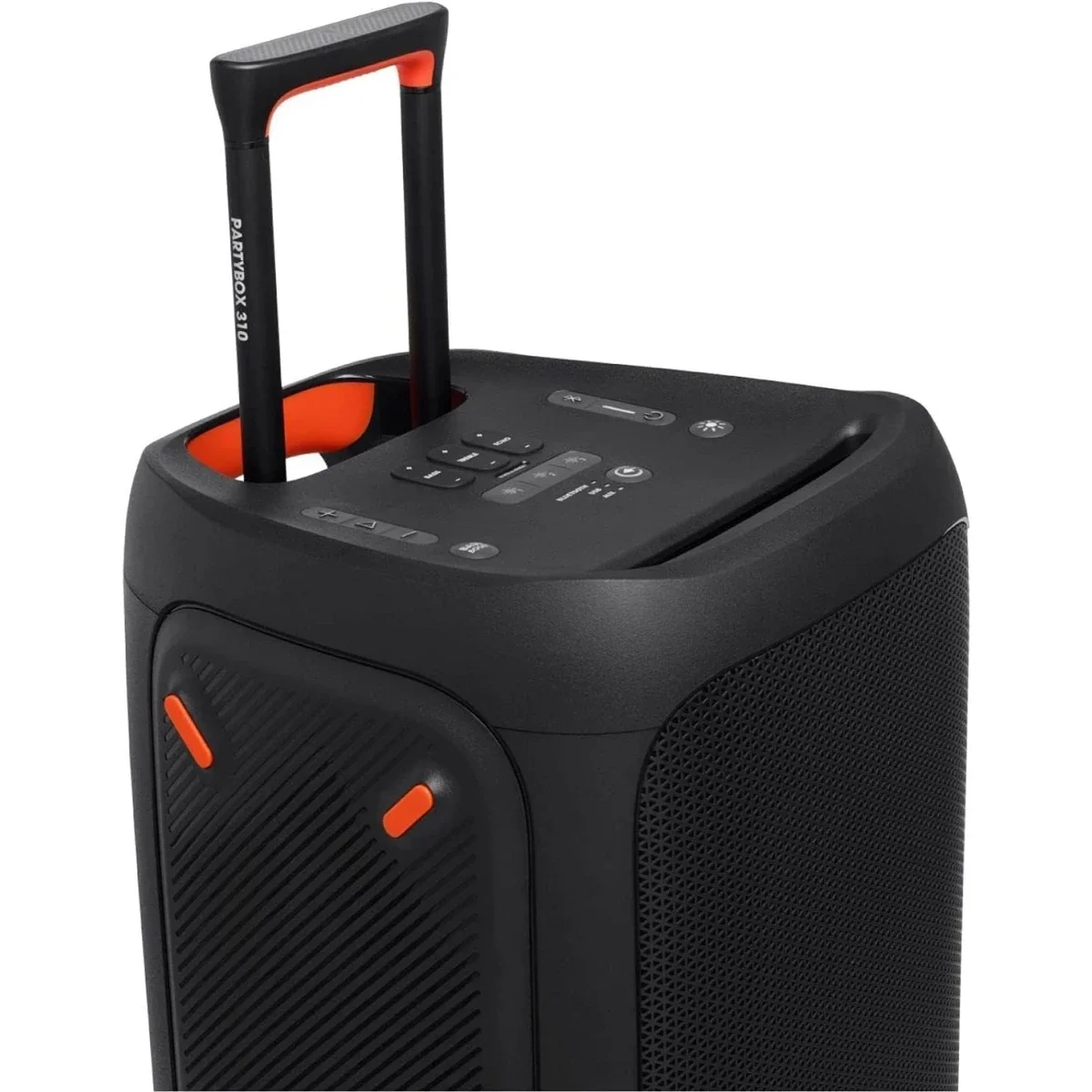 سماعة حفلات محمولة JBL PartyBox 310 بقدرة 240 واط وإضاءة، تشغيل حتى 18 ساعة ومقاومة رذاذ IPX4 - أسود - Thumbnail 4
