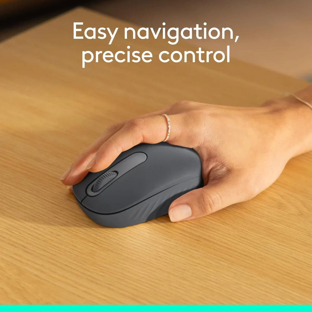 Logitech M196 Compact Bluetooth Wireless Mouse - Graphite - Thumbnail 4