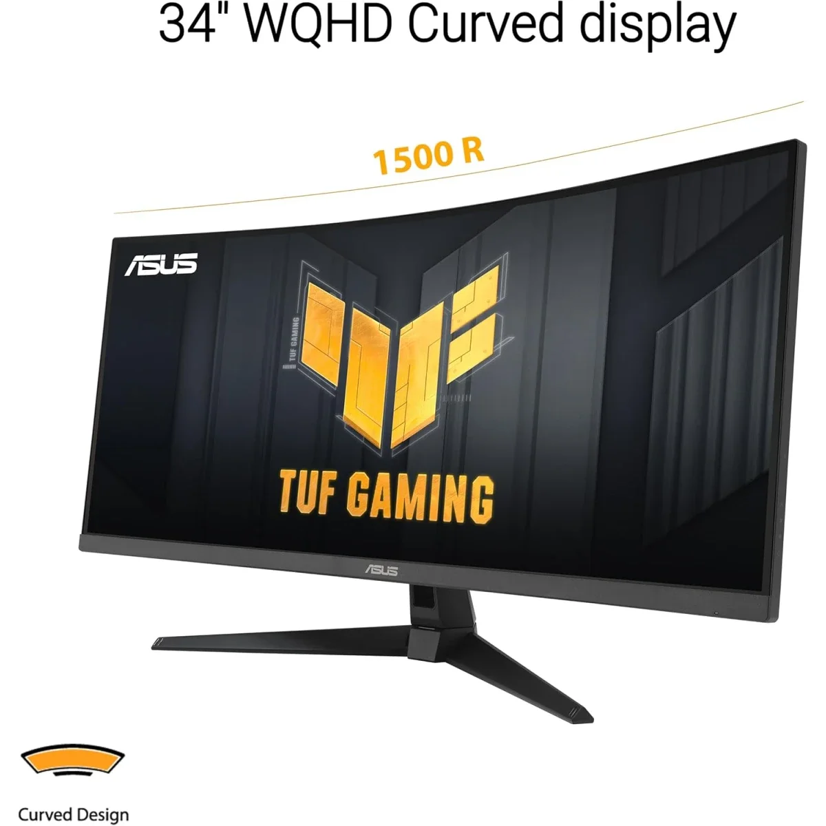 Asus TUF Gaming VG34VQ3B 34-Inch Curved WQHD 180Hz Gaming Monitor - Thumbnail 2