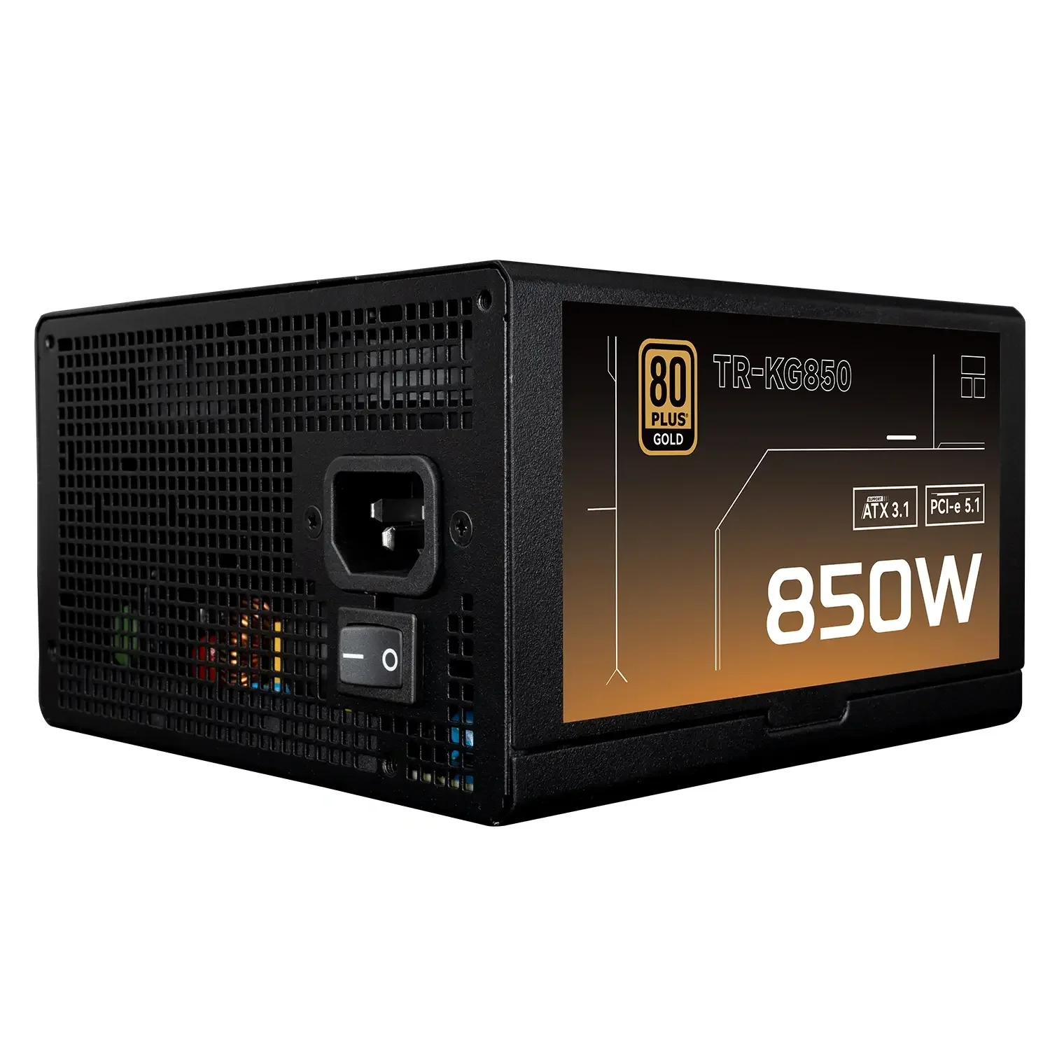 مزود كهرباء للكمبيوتر Thermalright بقدرة 850 واط 80 Plus Gold معياري بالكامل ATX 3.1 KG-850 - Image 3