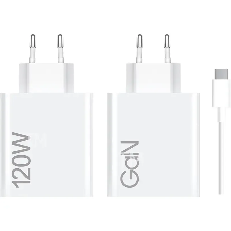 شاحن Xiaomi BHR9462EU بقدرة 120W وتيار 6A مع كيبل USB-C – أبيض