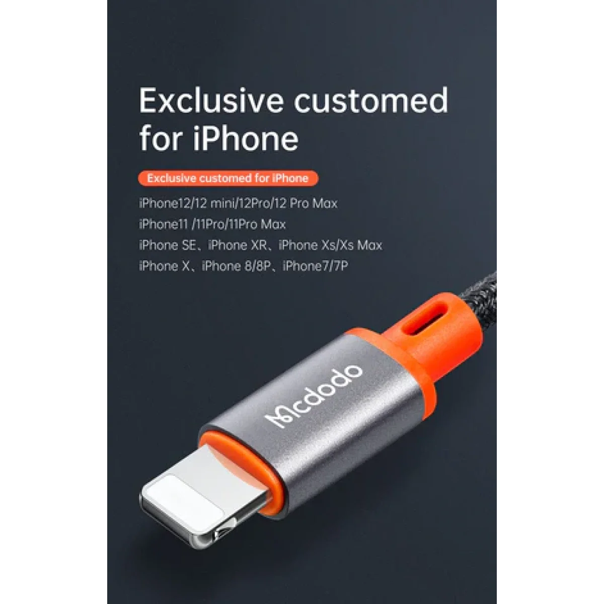 Mcdodo CA-0780 Lightning to 3.5mm AUX Audio Cable Castle Series 1.2m - Image 4