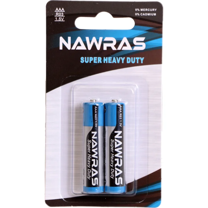 بطاريات Nawras AAA بجهد 1.5 فولت – عبوة حبتين