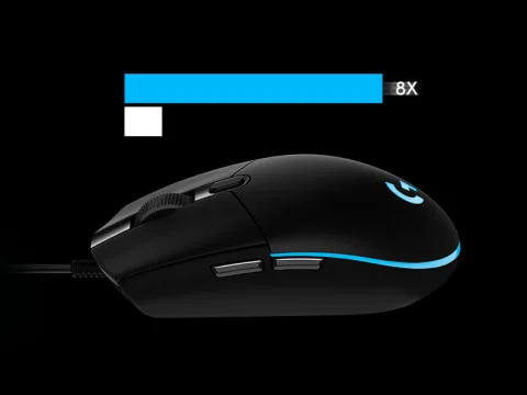 ماوس ألعاب Logitech G203 سلكي بدقة 8,000 DPI وإضاءة LIGHTSYNC RGB، أسود - Thumbnail 13