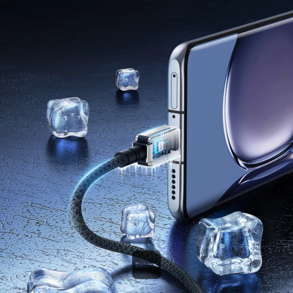 كابل بيانات وشحن سريع Baseus Unbreakable Series بقدرة 100W PD من USB-C إلى USB-C بطول 1 متر أبيض - Image 8