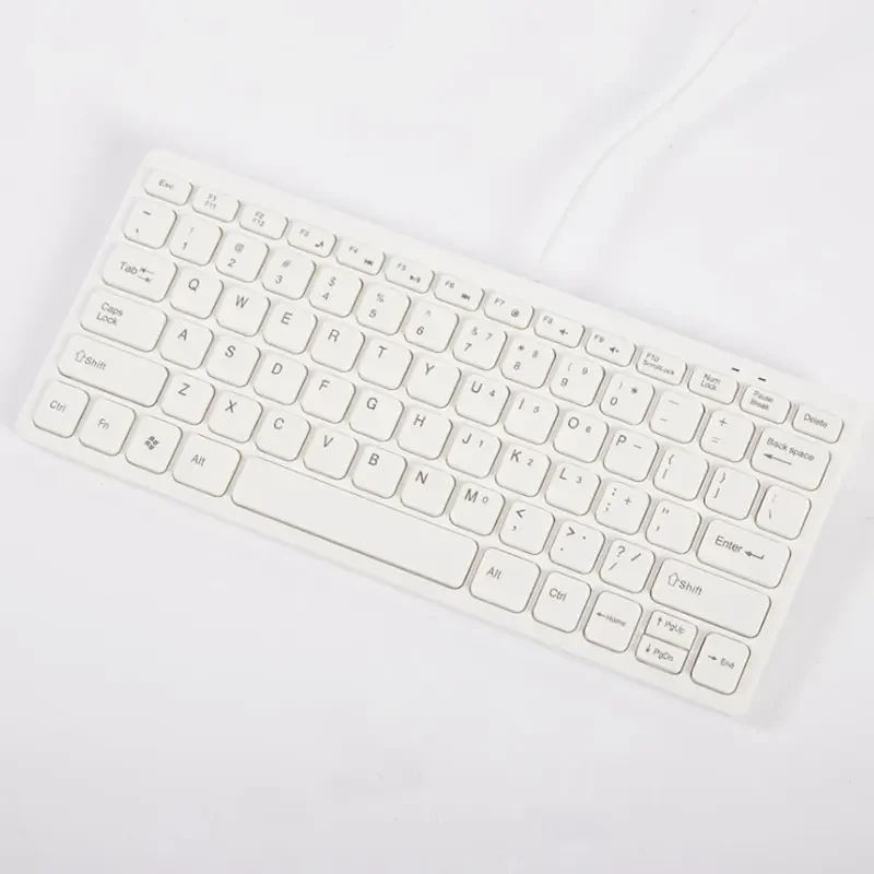 كيبورد K1000 صغير سلكي USB أبيض - Image 2
