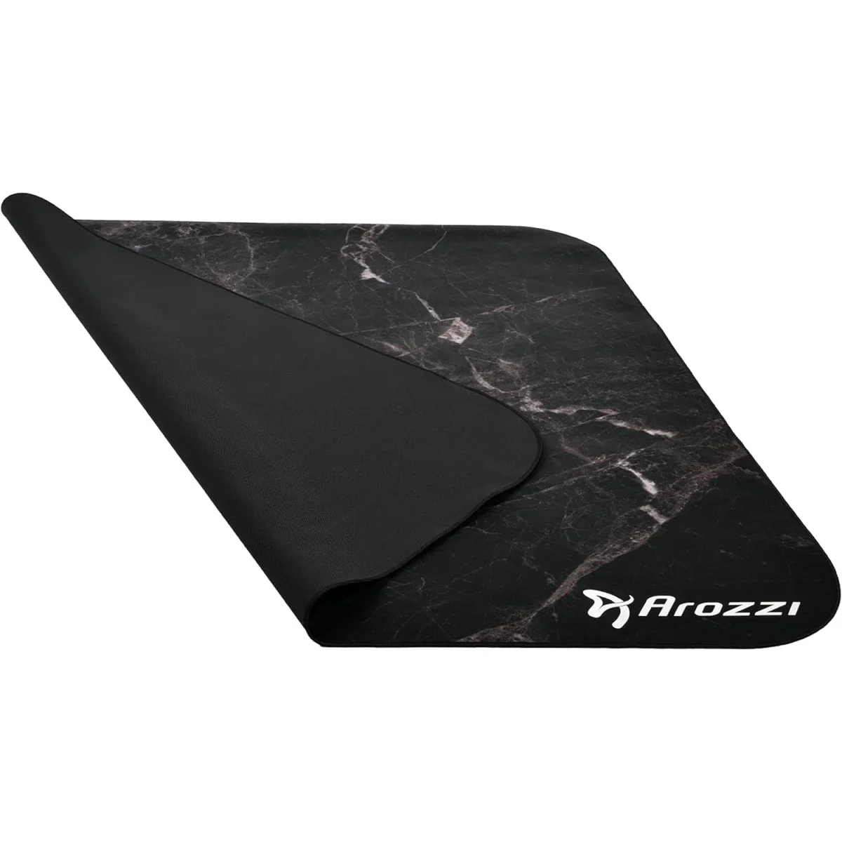 مفرش أرضية Arozzi Zona Quattro من الألياف الدقيقة لكرسي الألعاب للسجاد - Black Marble - Thumbnail 3