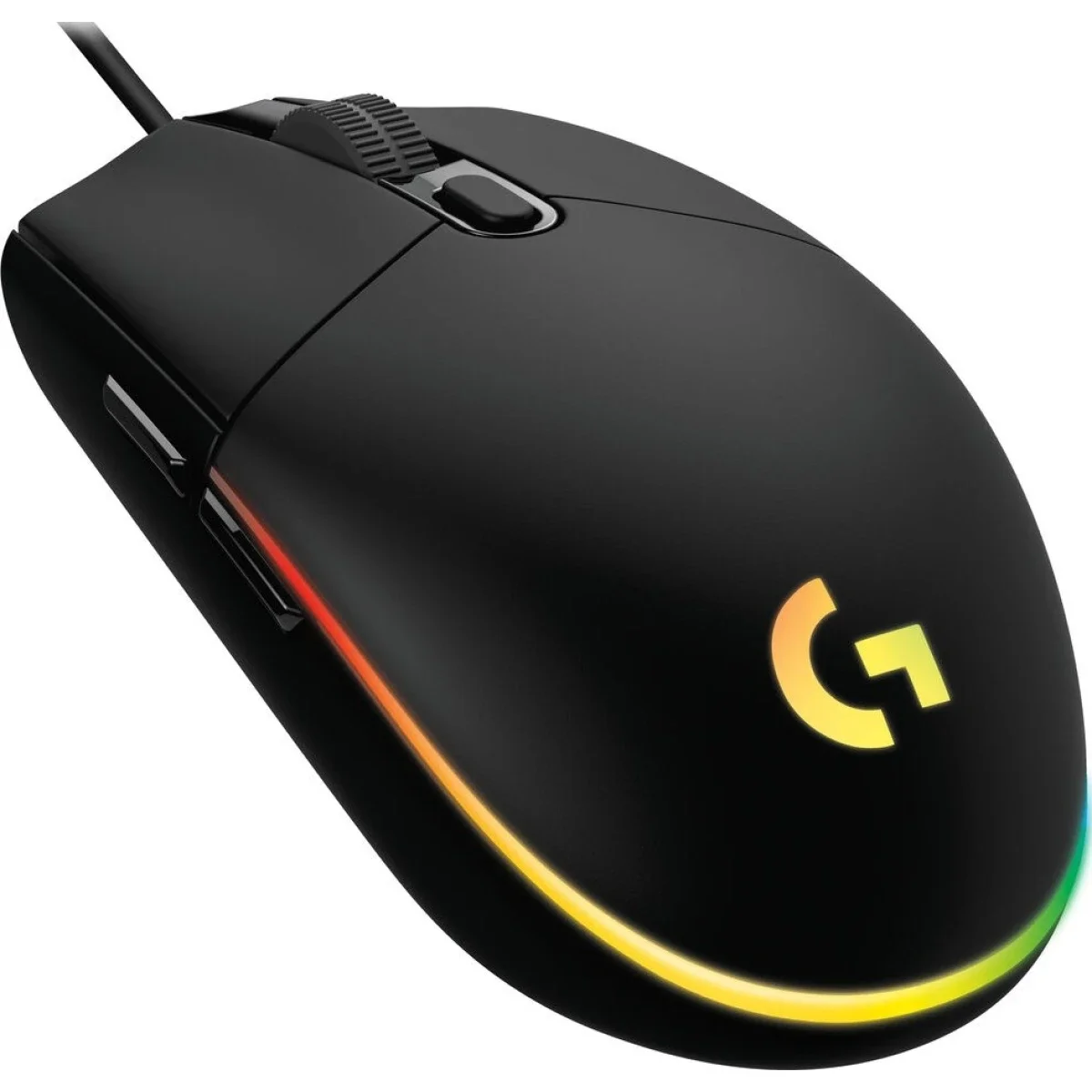 ماوس ألعاب Logitech G203 سلكي بدقة 8,000 DPI وإضاءة LIGHTSYNC RGB، أسود - Thumbnail 2