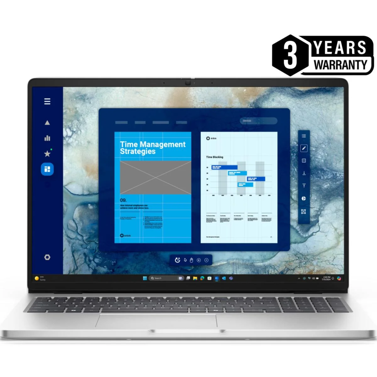 لابتوب Dell Pro 16 Plus بشاشة 16 إنش FHD+ IPS ومعالج Core Ultra 5 235U وذاكرة 16GB وSSD 512GB