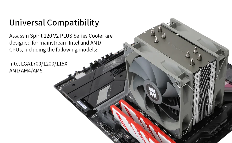 Thermalright Assassin Spirit 120 V2 Plus CPU Air Cooler - Thumbnail 12