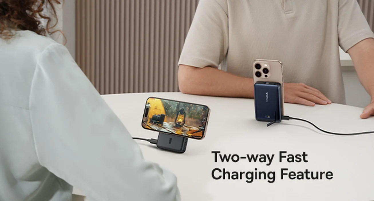 باور بانك Baseus Nomos 3-in-1 بسعة 10000mAh مع شحن لاسلكي Qi2 بقوة 15W وكابل 45W - أسود - Thumbnail 21