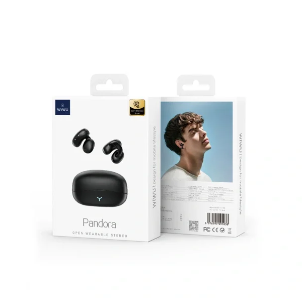 سماعات WiWU T17 لاسلكية Bluetooth 5.2 مع علبة شحن - أسود - Image 16