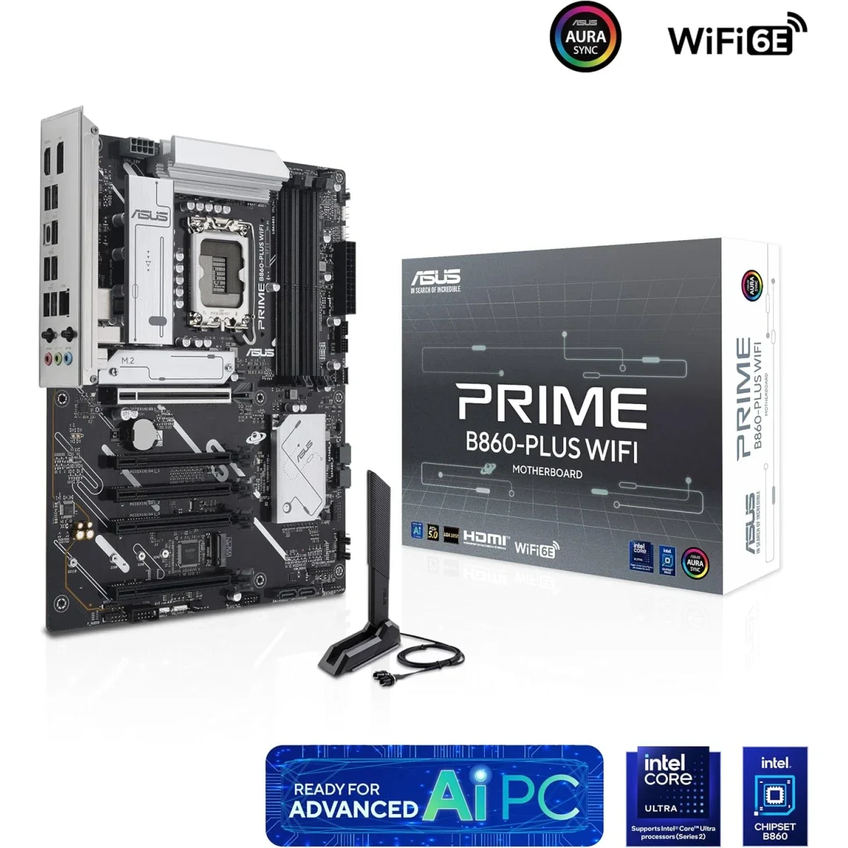 Asus Prime B860-Plus WiFi 6E ATX Motherboard with Intel B860, DDR5, 2x M.2 - Image 3
