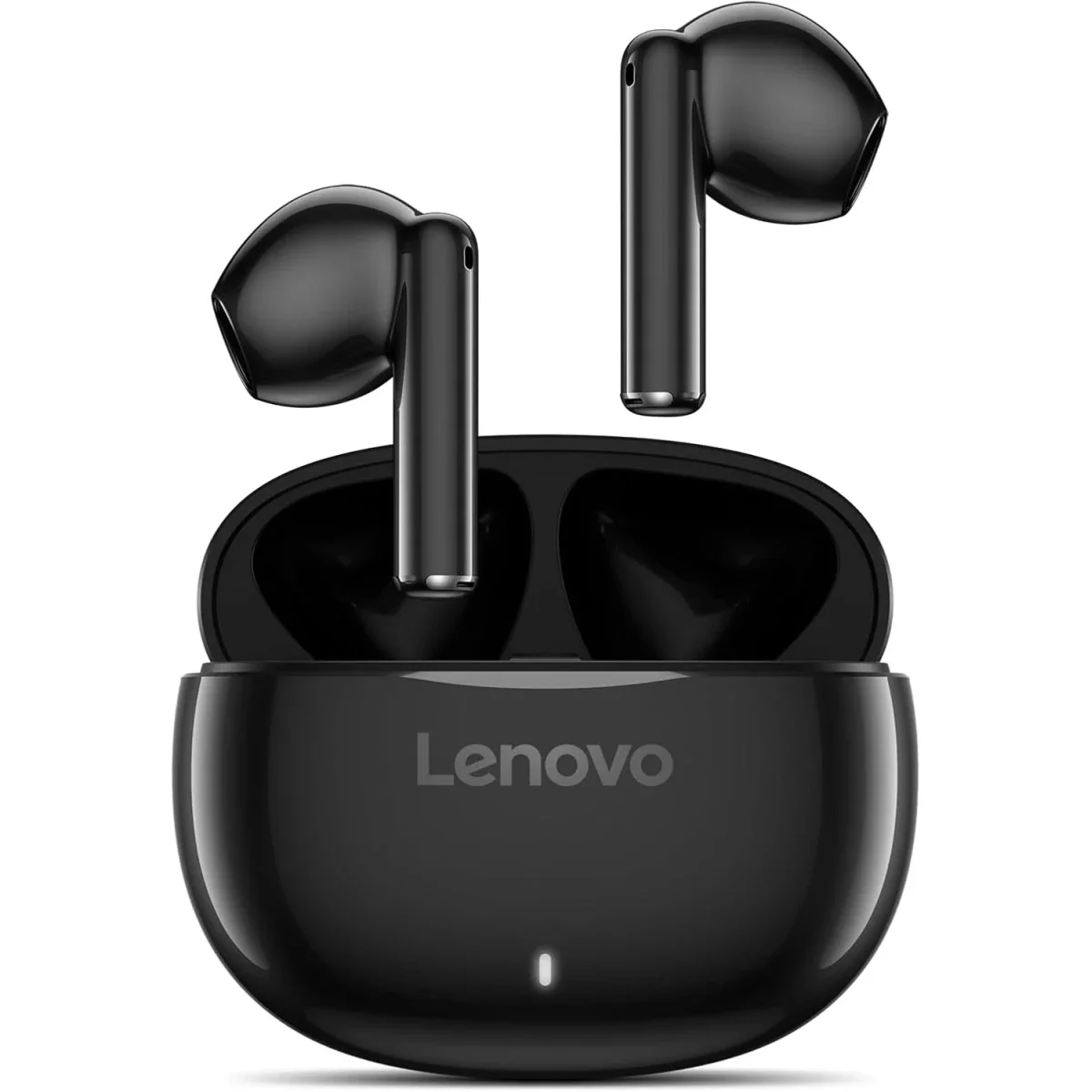 سماعات أذن Lenovo E310 لاسلكية بالكامل، Bluetooth 5.3، ENC، مشغلات 13 مم، Type-C، بطارية 20 ساعة، أسود