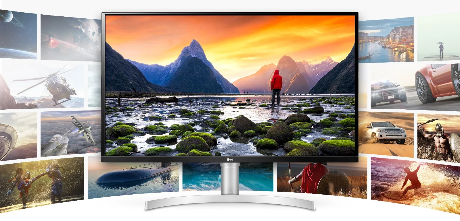 شاشة LG 32UN650-W 32 إنش 4K IPS مع HDR10 وسماعات مدمجة - Image 10