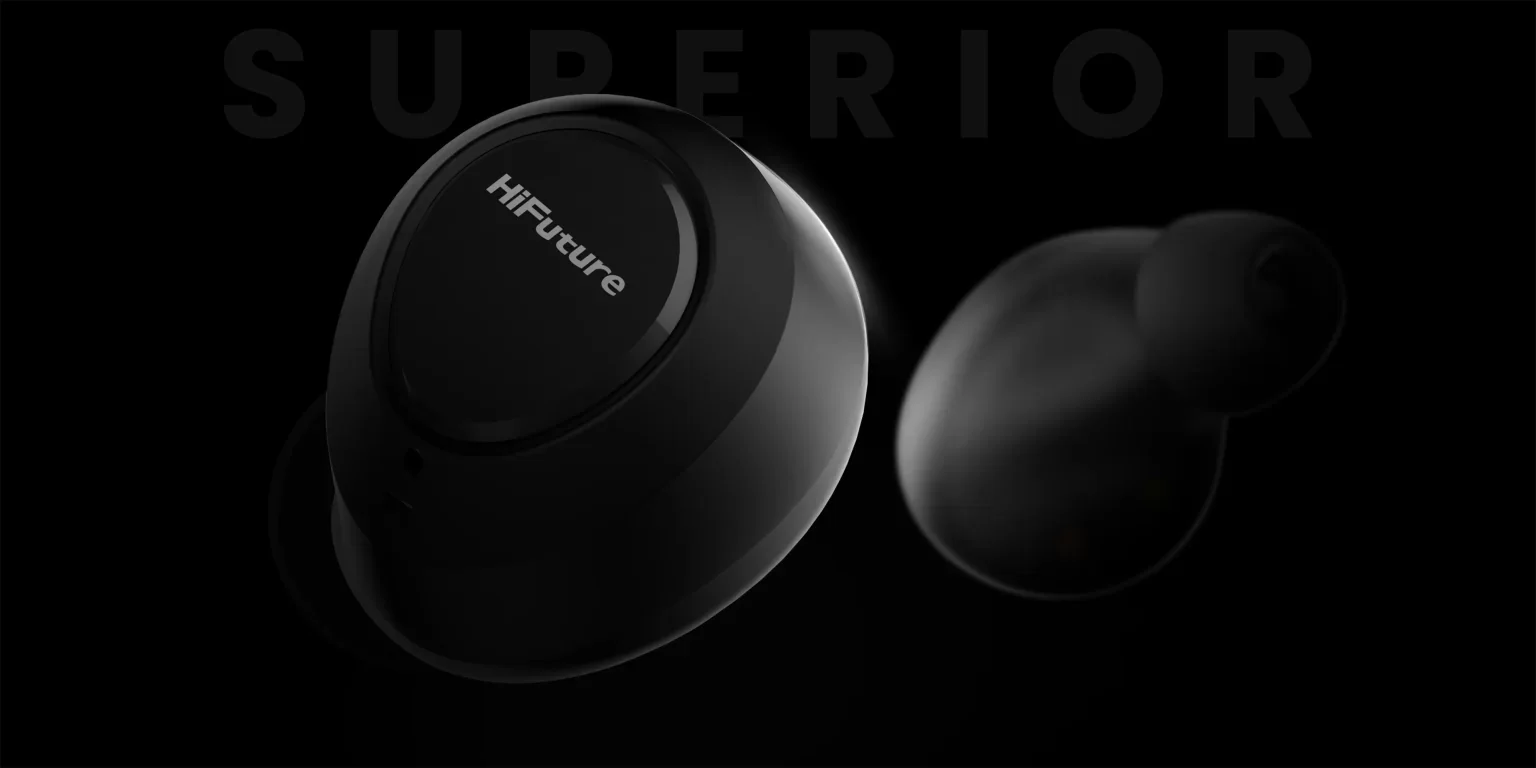 سماعات أذن HiFuture OlymBuds3 لاسلكية، تشغيل حتى 25 ساعة، IPX5، أبيض - Image 9