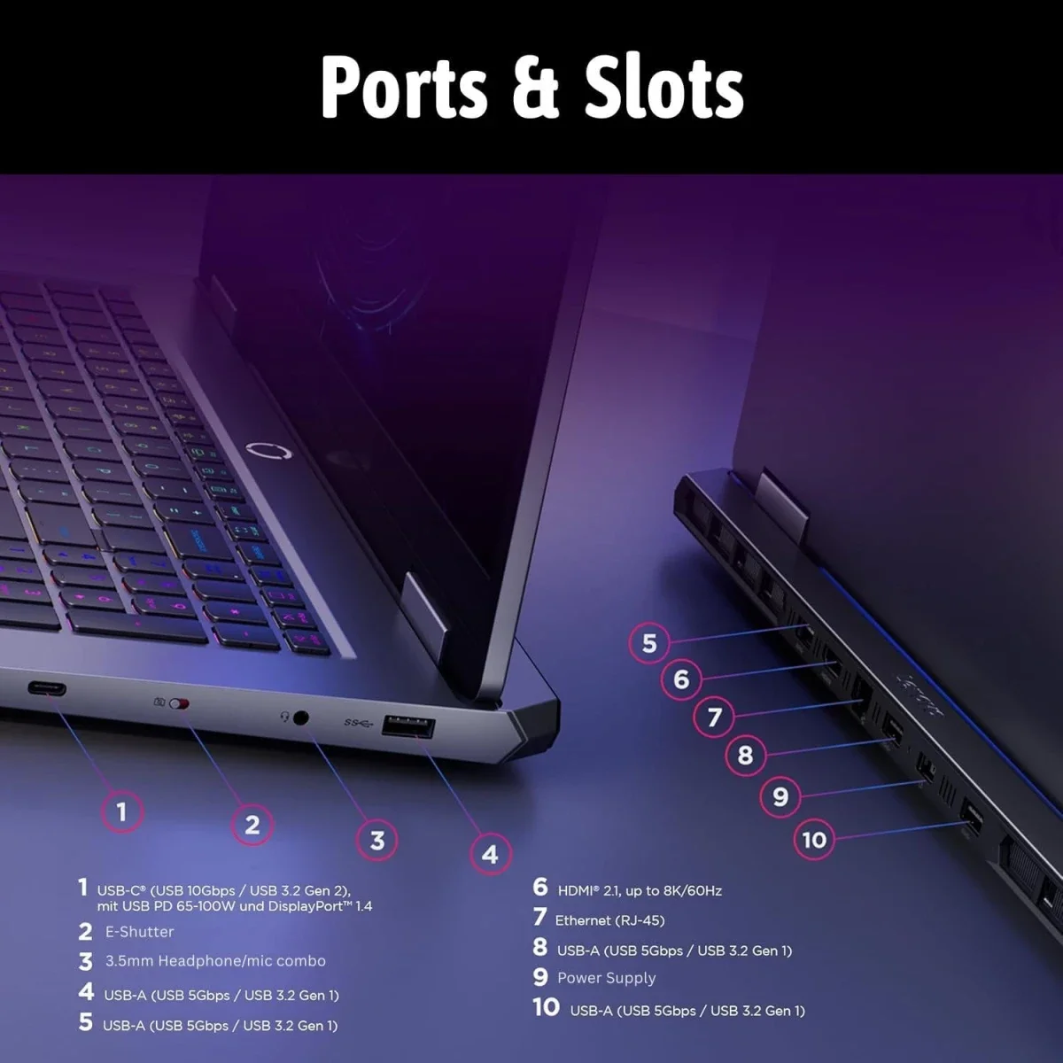 Lenovo LOQ Gaming 17 17.3-Inch FHD 165Hz Laptop, Intel Core i7-13650HX, RTX 5050, 16GB RAM, 512GB SSD, Luna Grey - Thumbnail 6