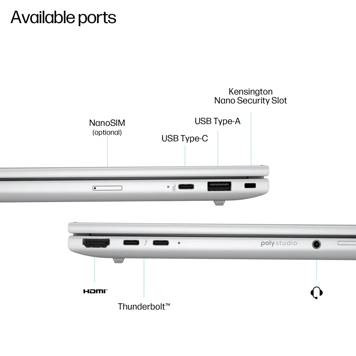 HP EliteBook 8 G1i 14 (2025) Laptop Intel Core Ultra 7 255U 16GB RAM 512GB SSD 14-inch WUXGA Silver - Image 4
