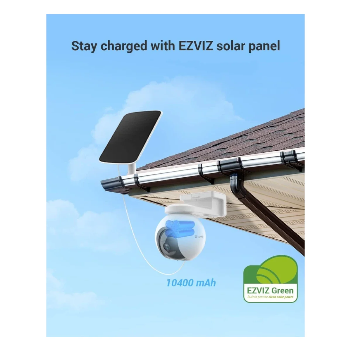 Ezviz EB8 Pro 4G Kit 4K Outdoor Battery Pan & Tilt Camera with 8W Solar Panel - Thumbnail 4