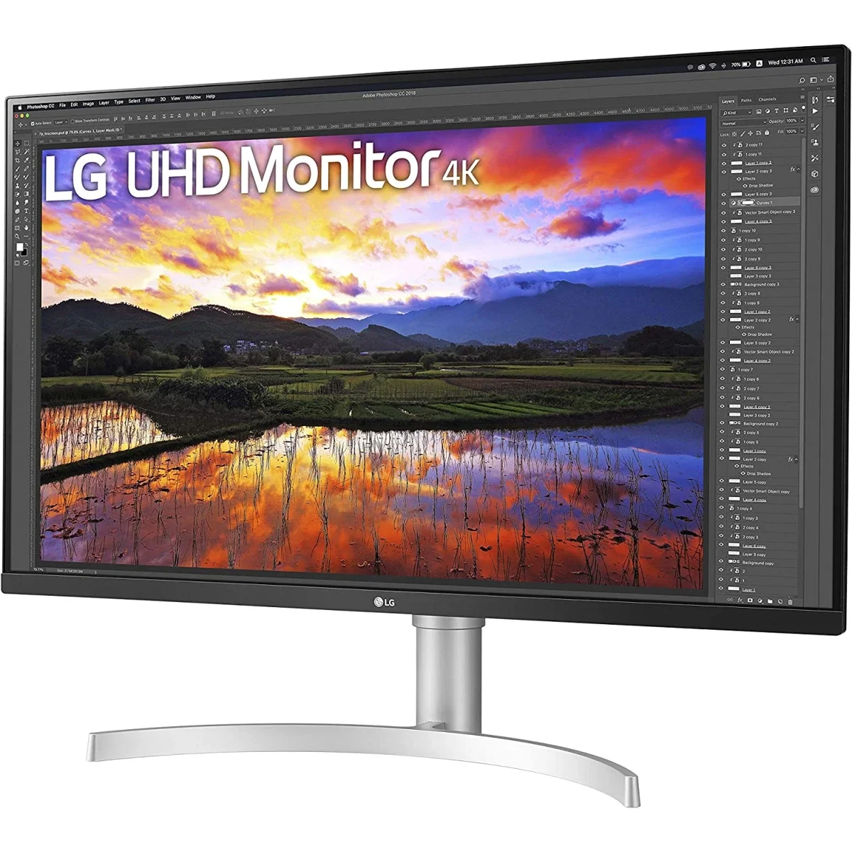 شاشة LG 32UN650-W 32 إنش 4K IPS مع HDR10 وسماعات مدمجة - Image 7