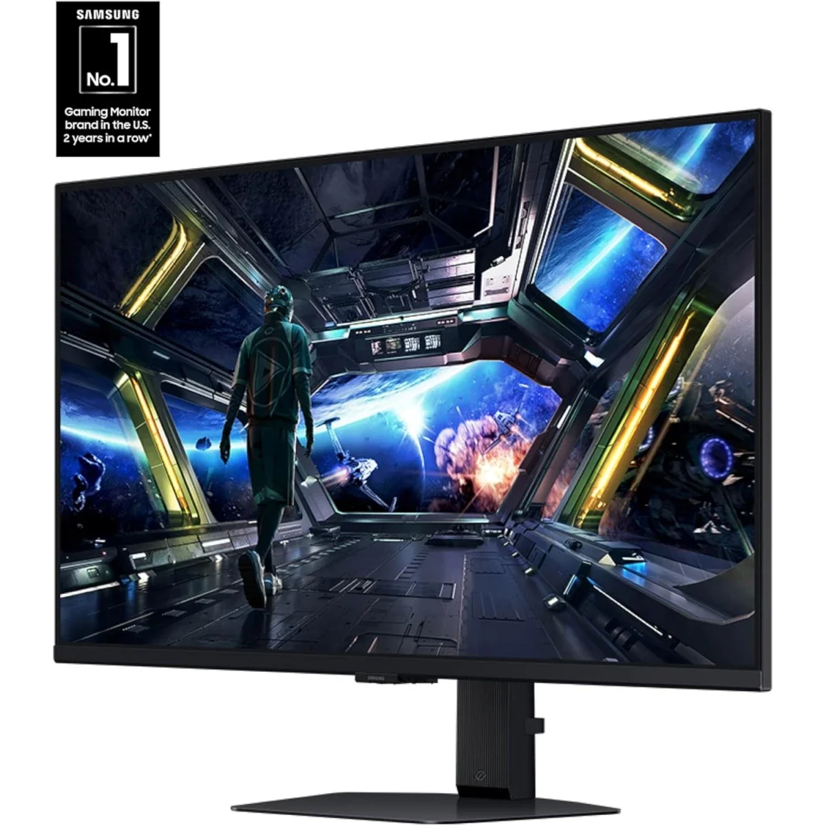 شاشة ألعاب Samsung Odyssey G7 G70D الذكية 27 إنش، 4K UHD IPS، 144 هرتز، 1 مللي ثانية - Thumbnail 3
