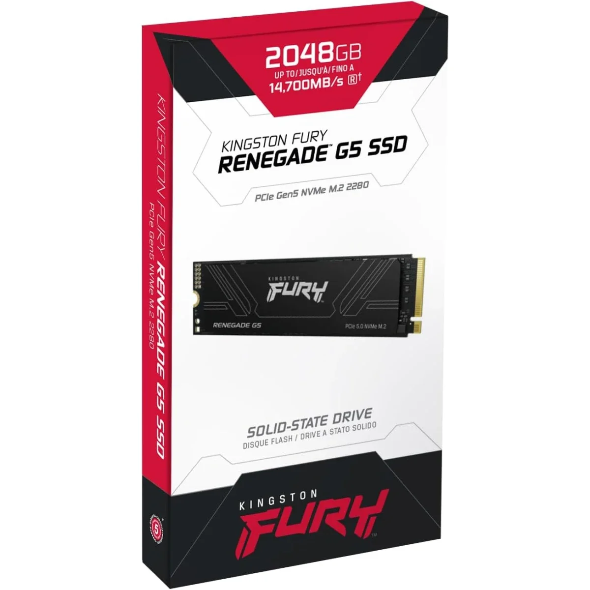 Kingston FURY Renegade G5 2TB PCIe 5.0 NVMe M.2 SSD - Image 1