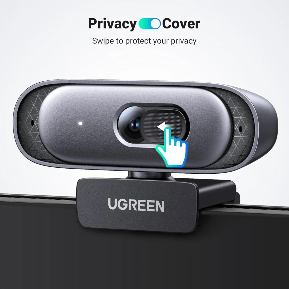 Ugreen 35626 2K Webcam with Full HD 1080p 60fps, Autofocus, Dual Mics & Privacy Cover - Thumbnail 7